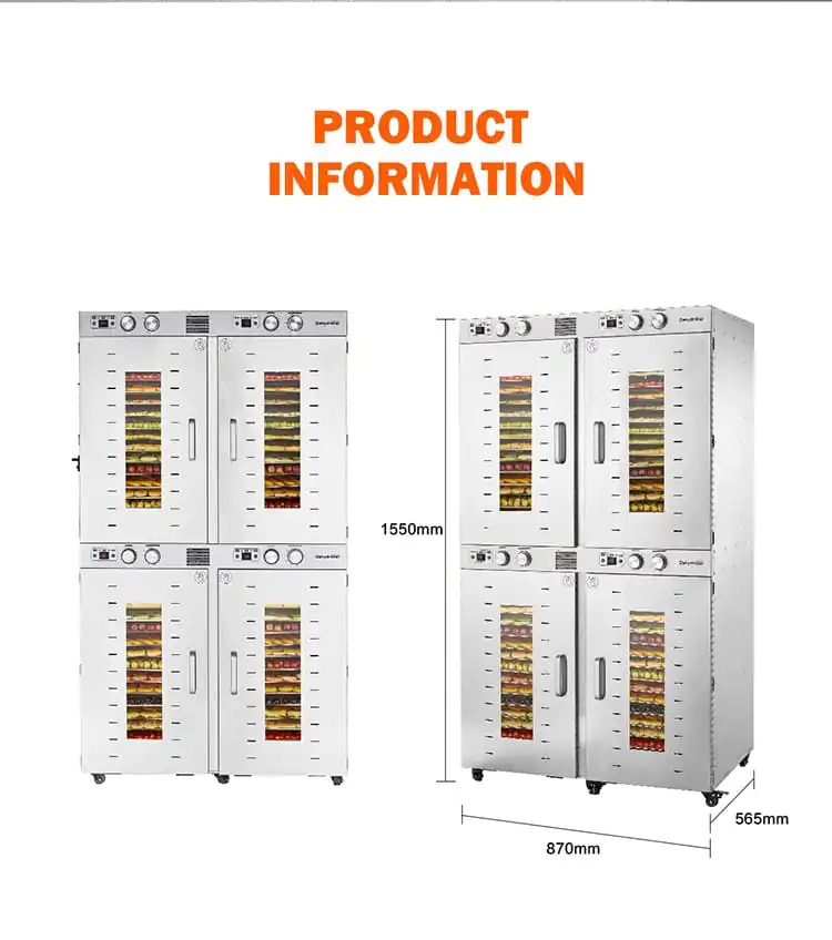 DBJ-88A 88 Trays Machine - HPDRYER heat pump dryer
