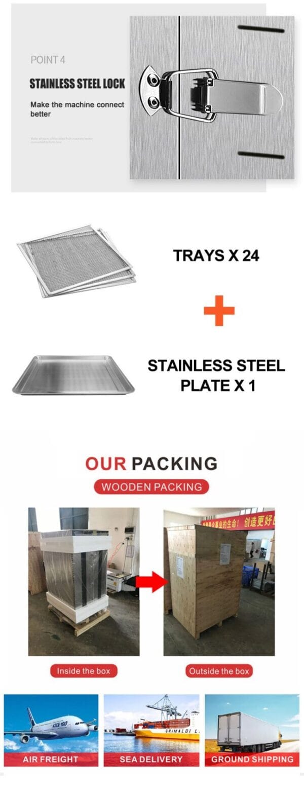 ST-00 24 Trays Industrial Dehydrator | Industrial Air Source Heat Pump ...